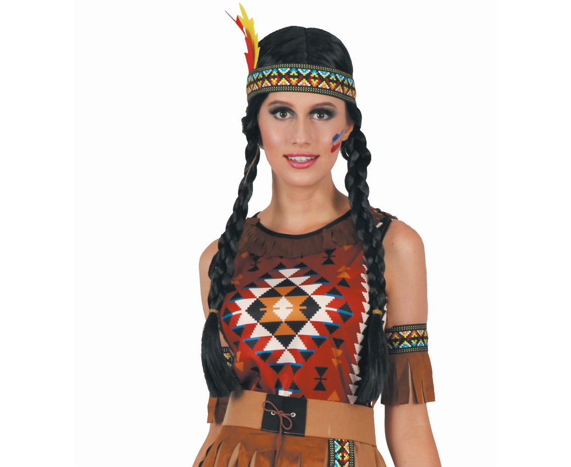 Role play-set for adult Indian Girl (headpiece, dress, belt, armbands), size S